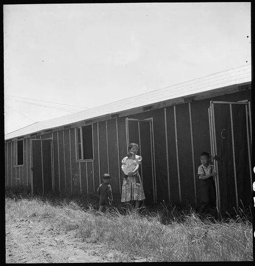 Stockton, California. This family just arrived in the Stockton center this morning. The mother and . . . - NARA - 537842
